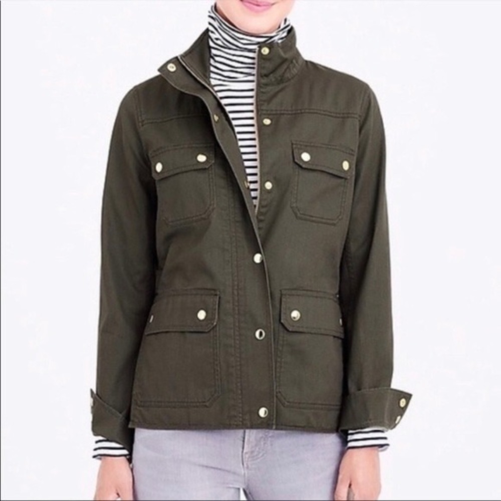 J Crew Relaxed Boyfriend Field Jacket